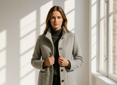 Milano | Comfortabele Damesjas met Hoge Kraag